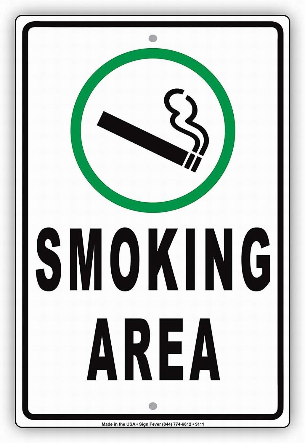 Safety Sign 12x16 Smoking Vapi - Vaping Store recension och pris