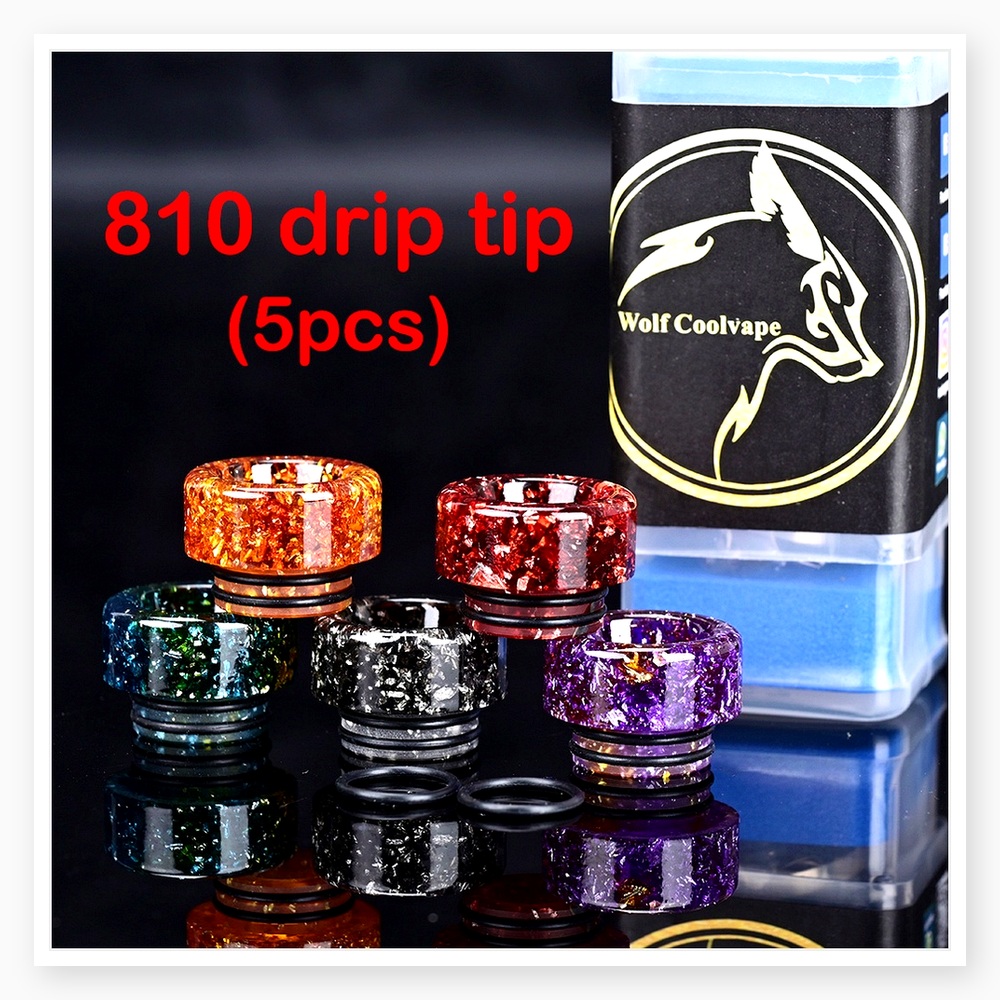 5pcs Wolfcoolvape 810 Drip Tip - Drip Tip Resin recension och pris