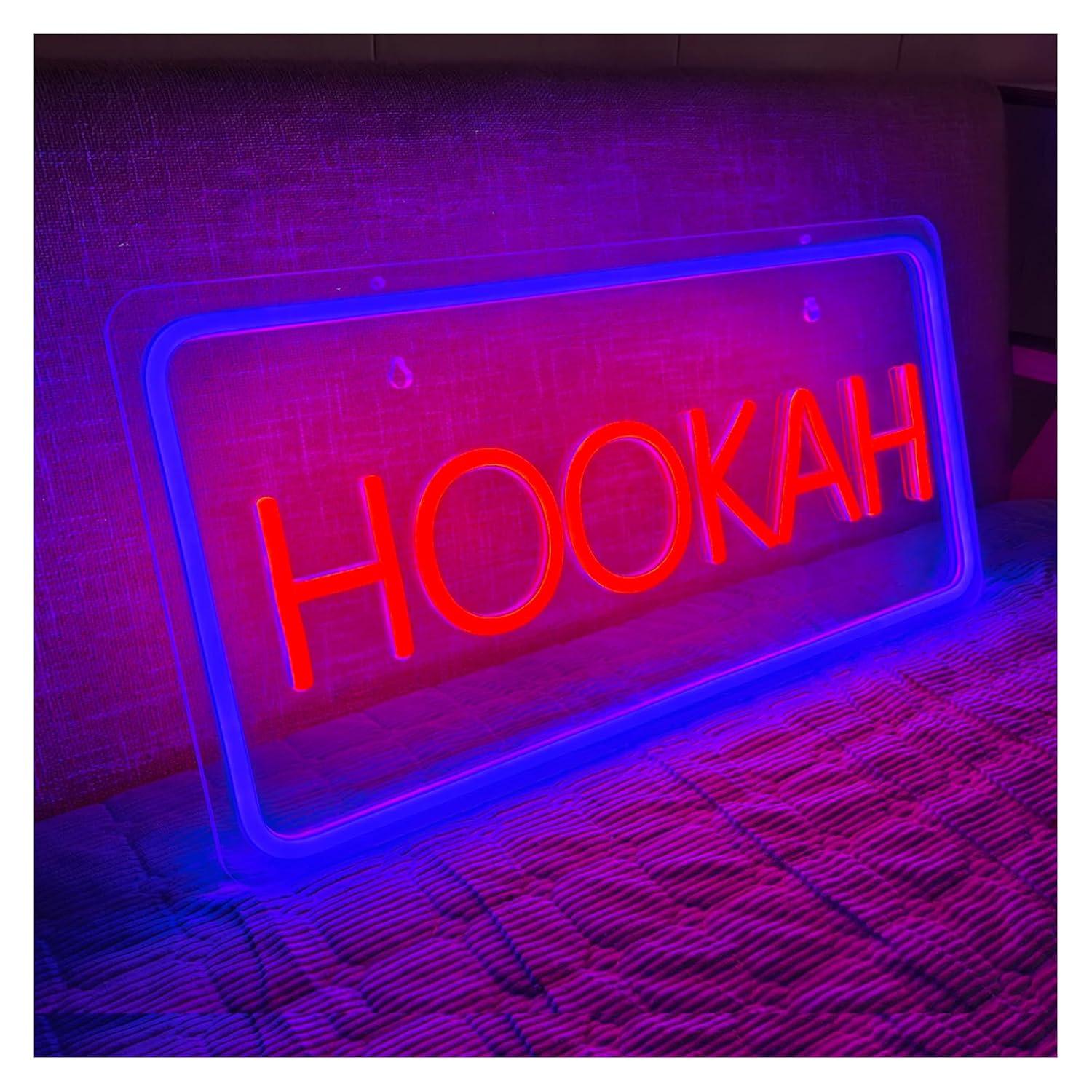 HOOKAH Neon Sign USB Dimmable  - Vaping Store recension och pris