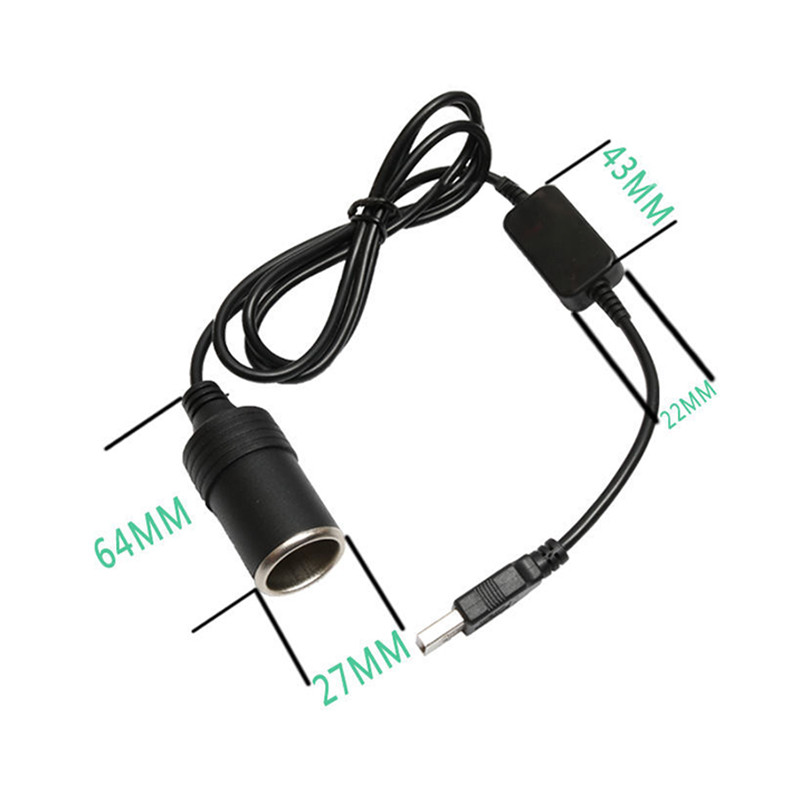 1PC 5V 2A USB To 12V Cigarette - Accessories Experts Vape recension och pris