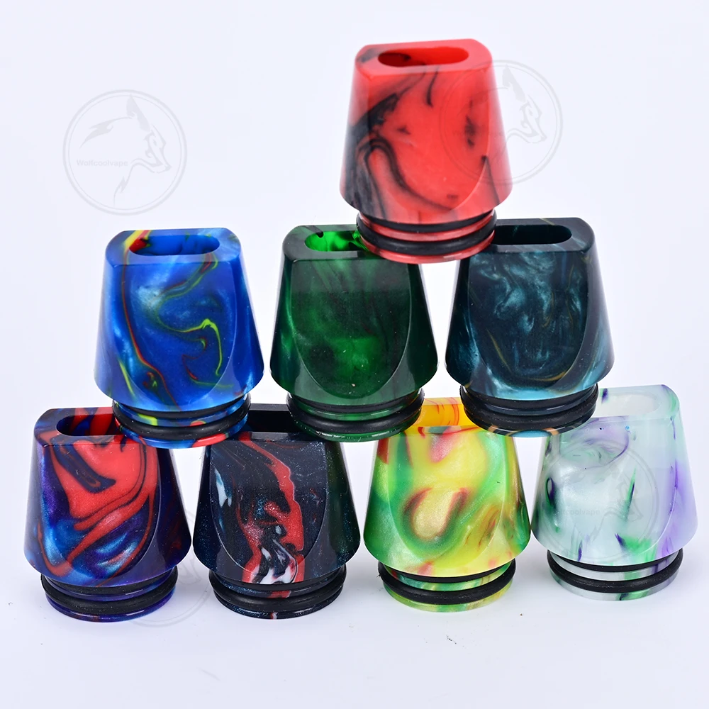 8pcs Wolfcoolvape Atomizer 810 - Drip Tip Resin recension och pris