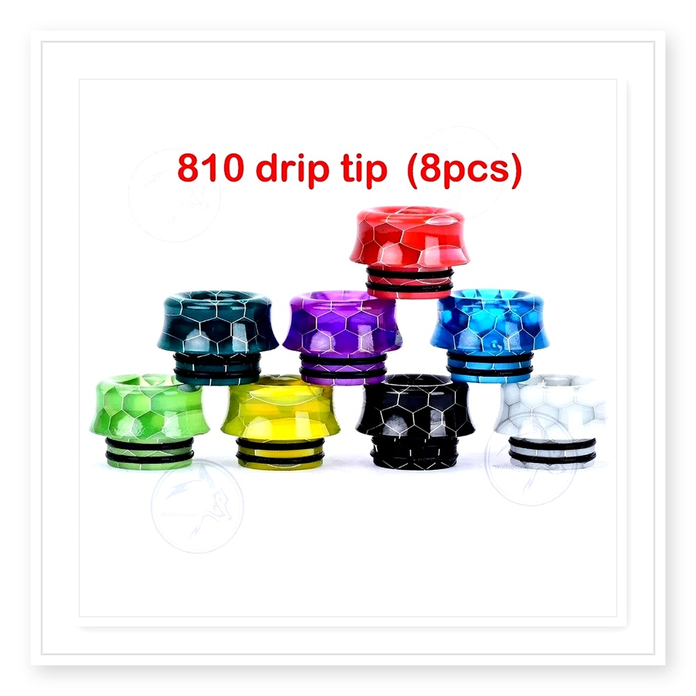 Wolfcool 810 Drip Tip Set – 8  - Drip Tip Resin recension och pris